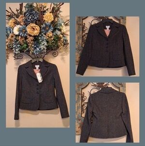 LOFT Black Women's Blazer. Excellent Condition Size NWT 2Petite